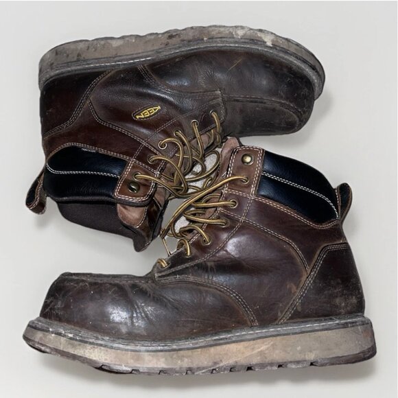 Used KEEN Men’s 12 D Cincinnati 6” Waterproof Carbon Toe Work Boots 1023222 - Picture 2 of 8